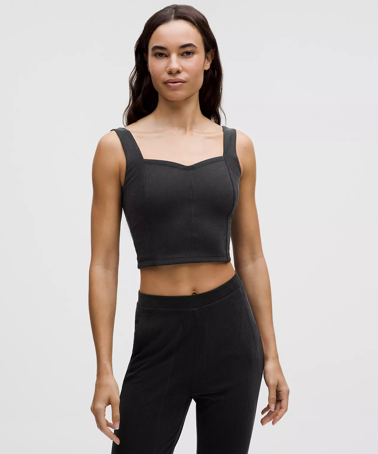 Ribbed Softstreme Sweetheart Tank Top