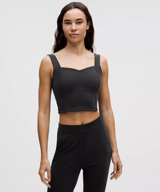 Ribbed Softstreme Sweetheart Tank Top