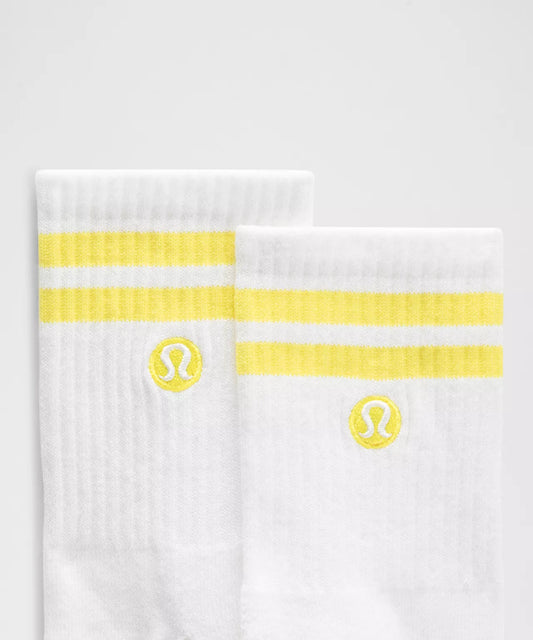 Unisex Daily Essential Quarter Socks Stripe
